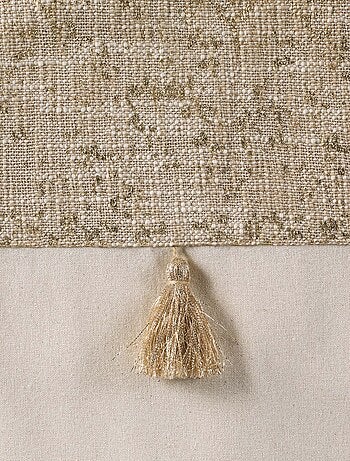 Rideau bohème parement doré ou argenté