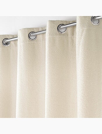 Rideau bouclette à oeillets