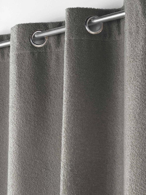 Rideau bouclette à oeillets - Kiabi