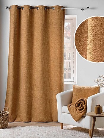 Rideau bouclette à oeillets