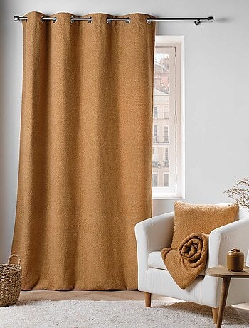 Rideau bouclette à oeillets