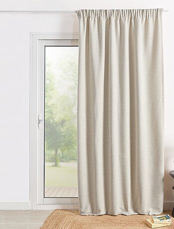 Rideau bouclette galon fronceur