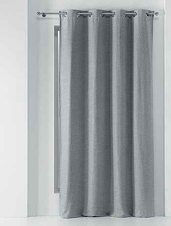 Rideau à oeillets occultant chambray uni
