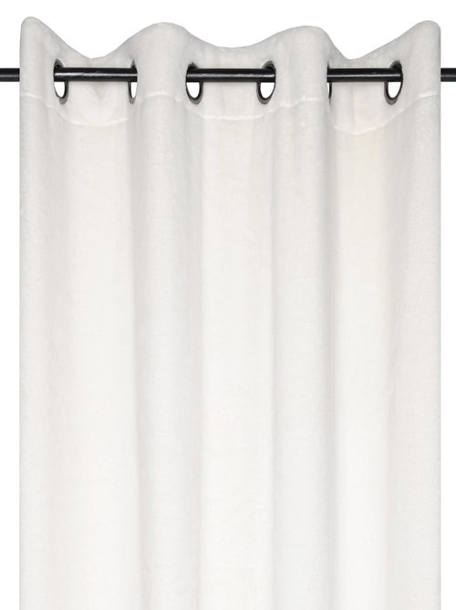 Rideau cocooning en imitation fourrure - Kiabi