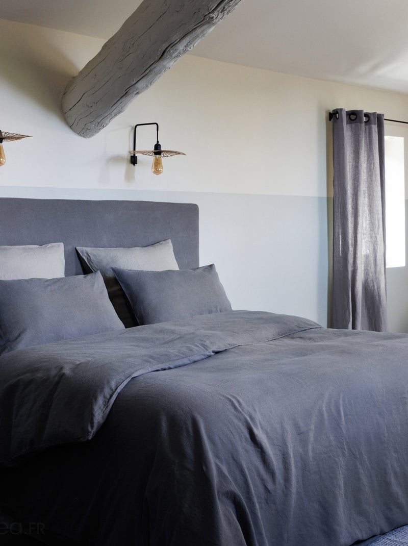 Rideau collection OPERA DECO gris anthracite - Kiabi