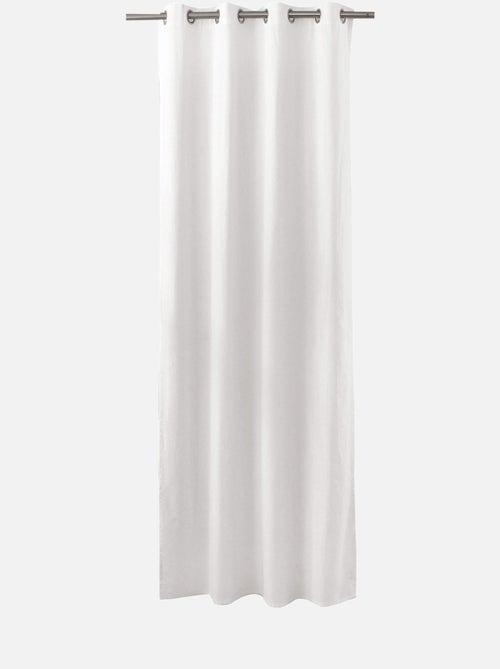 Rideau coloré en pur coton 8 œillets - Kiabi Rideau coloré en pur coton 8 œillets - Kiabi