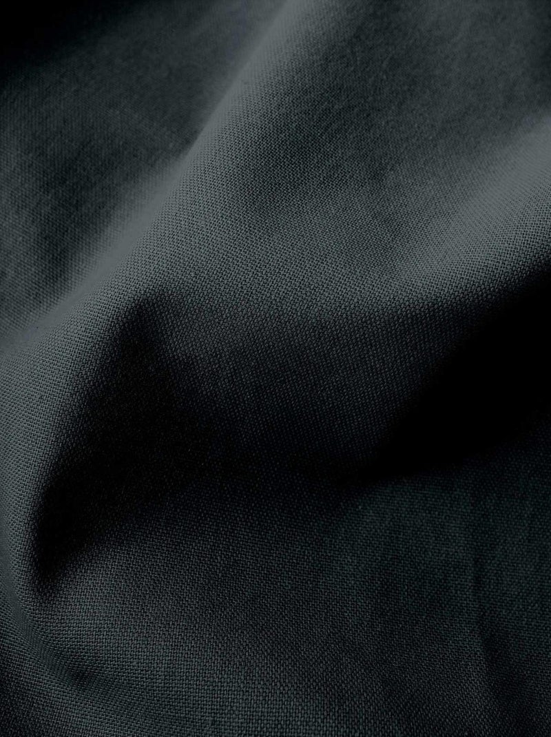 Rideau coloré en pur coton 8 œillets Gris foncé - Kiabi