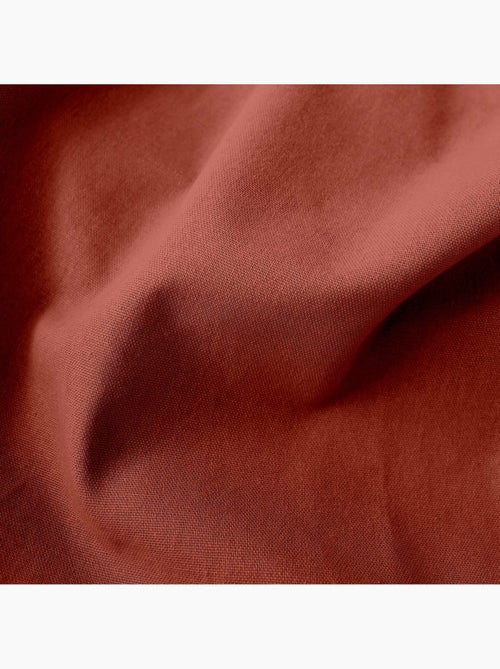 Rideau coloré en pur coton 8 œillets - Kiabi