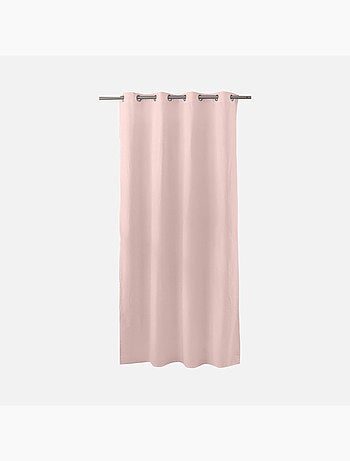 Rideau coloré en pur coton 8 œillets