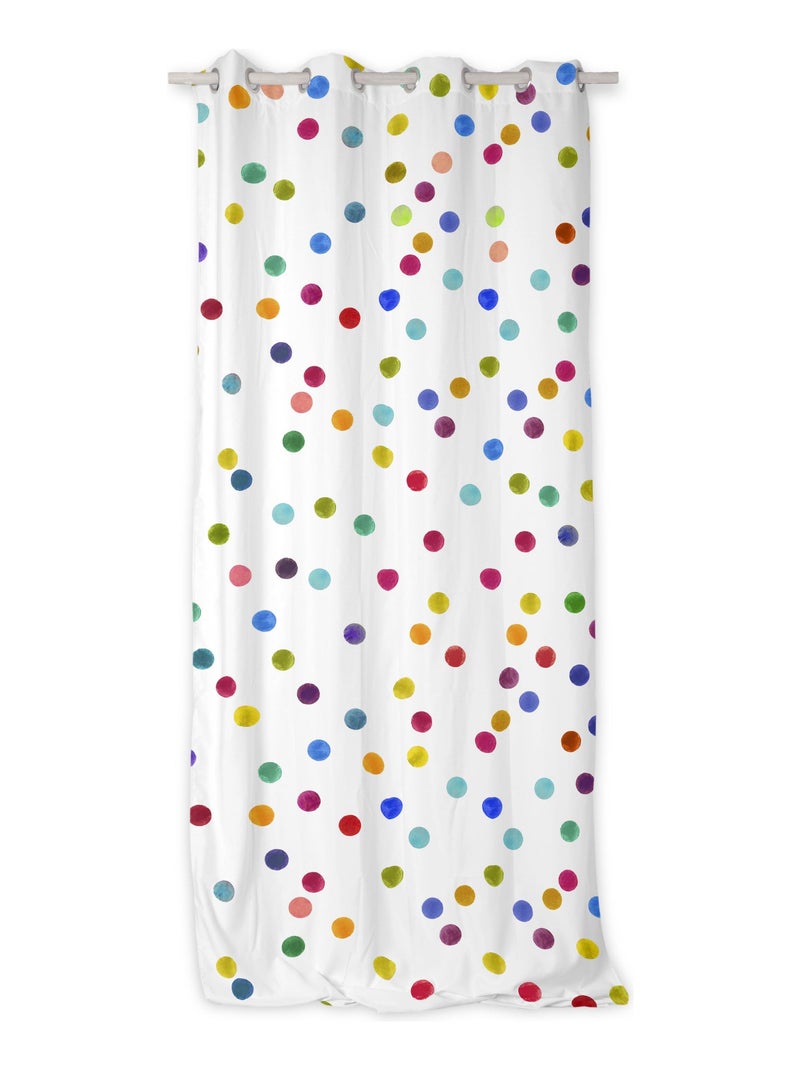 Rideau Confetti "Happyfriday" Blanc - Kiabi