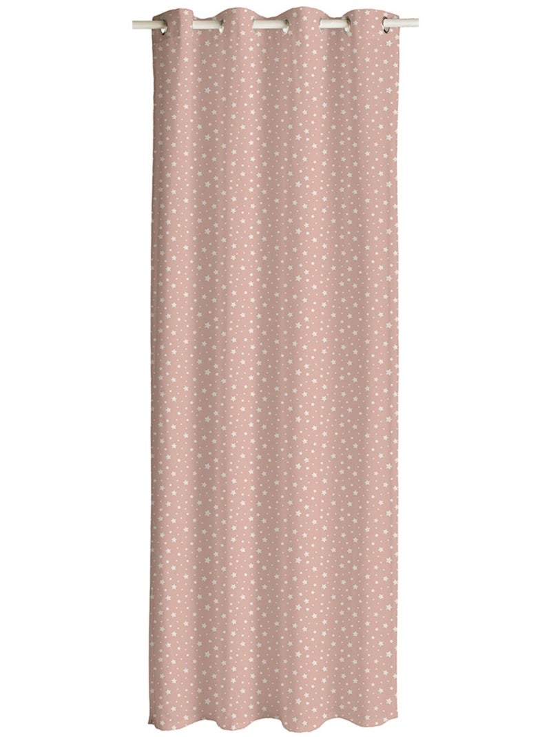 Rideau coton ETOILES Rose - Kiabi