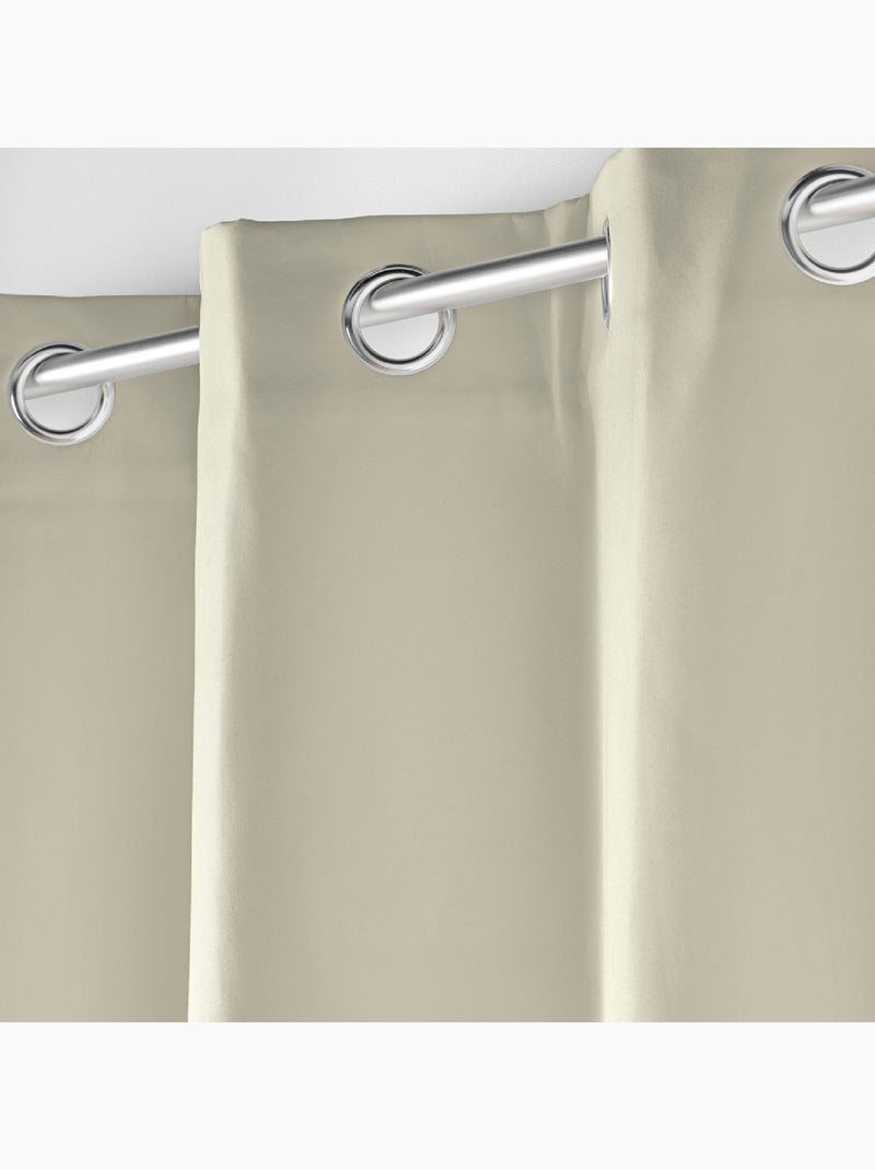 Rideau court isolant thermique Beige clair - Kiabi