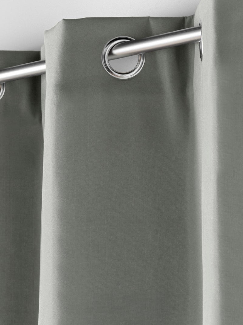 Rideau court isolant thermique Gris - Kiabi