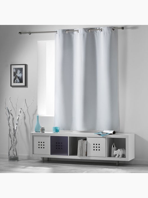 Rideau court obscurcissant 90 % adapté radiateur - Kiabi