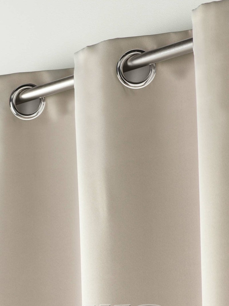 Rideau court obscurcissant 90 % adapté radiateur Bois naturel - Kiabi