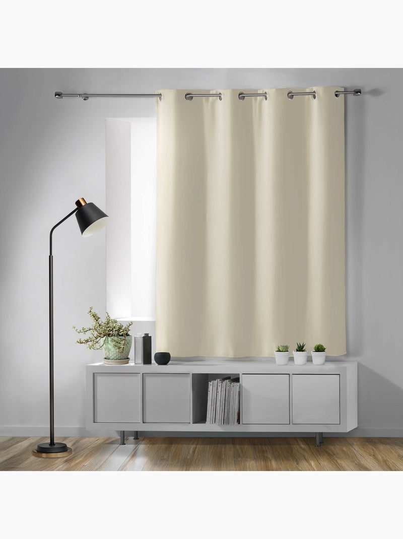 Rideau court obscurcissant 90 % adapté radiateur Bois naturel - Kiabi