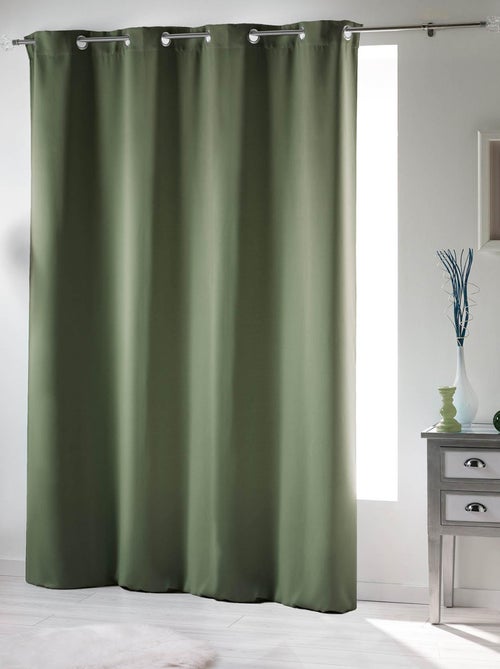 Rideau court obscurcissant 90 % adapté radiateur - Kiabi