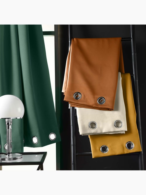 Rideau court obscurcissant 90 % adapté radiateur - Kiabi