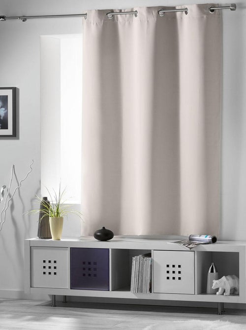 Rideau court occultant 90 % adapté radiateur - Kiabi