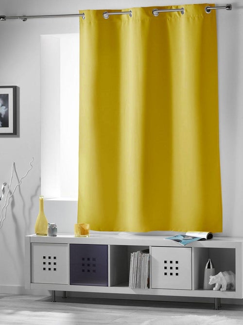 Rideau court occultant 90 % adapté radiateur - Kiabi
