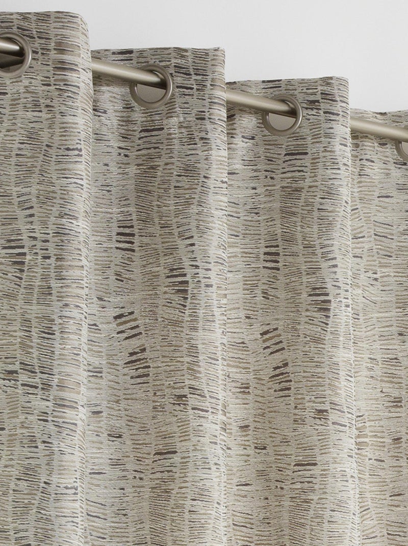 Rideau d'ameublement  -  - Effet tissé Beige - Kiabi