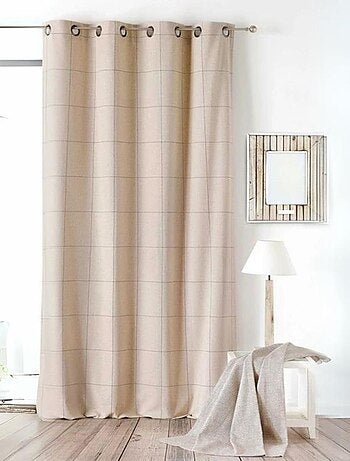 Rideau d'Ameublement à Grands Carreaux