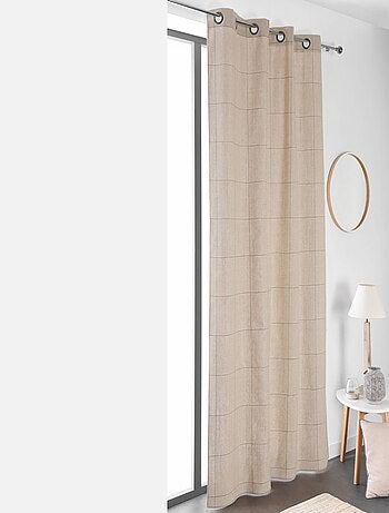 Rideau d'Ameublement à Grands Carreaux