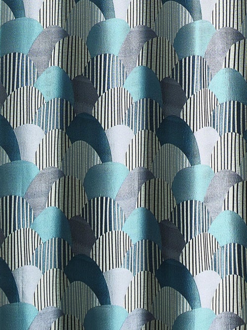 Rideau d'ameublement à jacquard arrondi - Kiabi