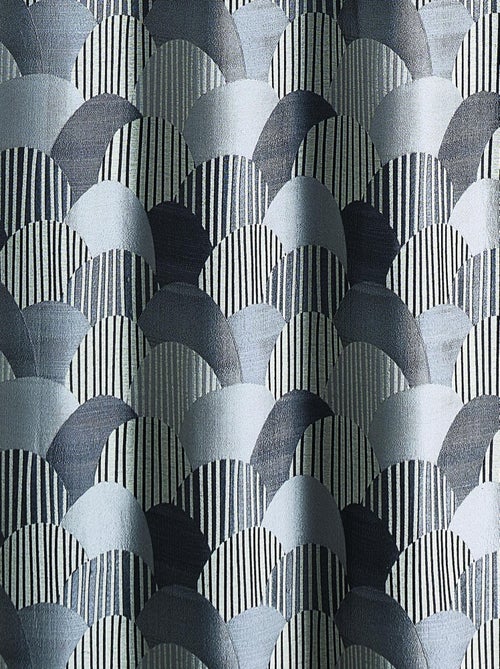 Rideau d'ameublement à jacquard arrondi - Kiabi