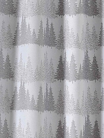 Rideau d'ameublement au paysage enneigé