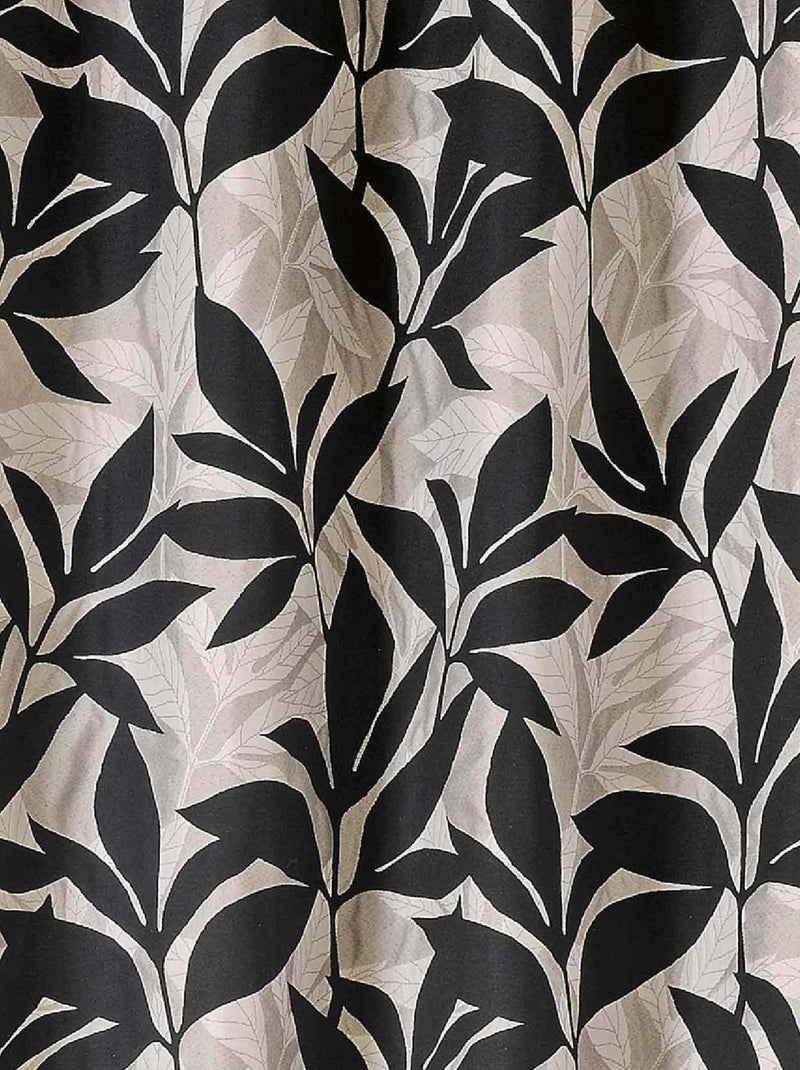 Rideau d'ameublement aux feuillages exotiques Beige - Kiabi
