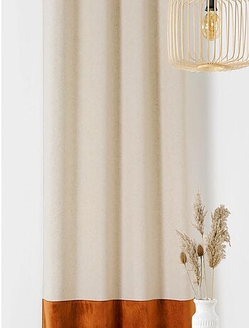 Rideau d'ameublement "Duo lin