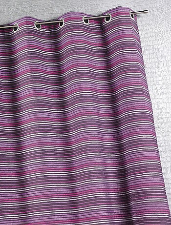 Rideau d'ameublement en jacquard à fines rayures