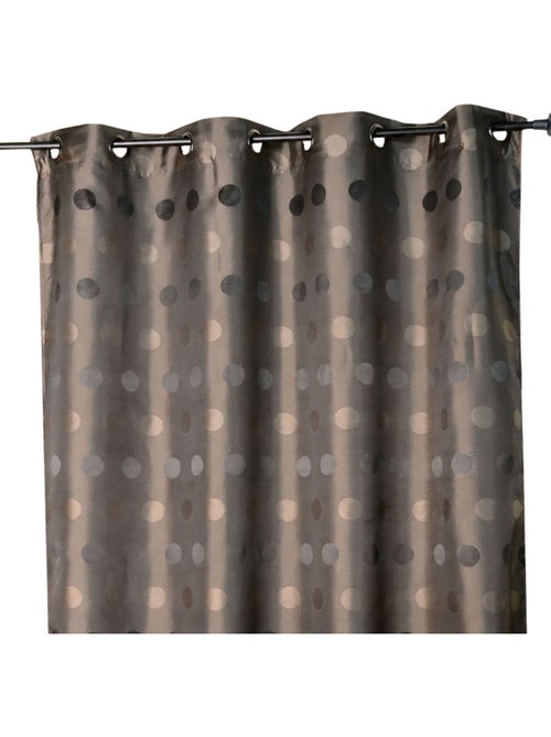 Rideau d'ameublement en jacquard pois bimbo - Kiabi