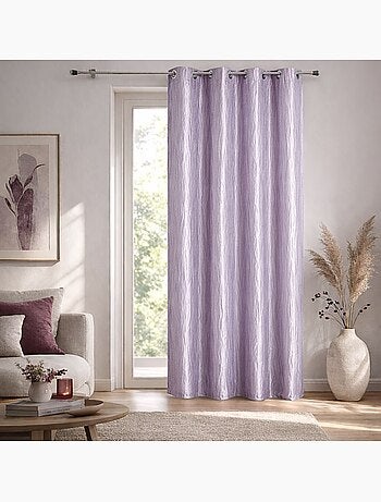 Rideau d'Ameublement en Taffetas Froissé