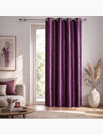 Rideau d'Ameublement en Taffetas Froissé