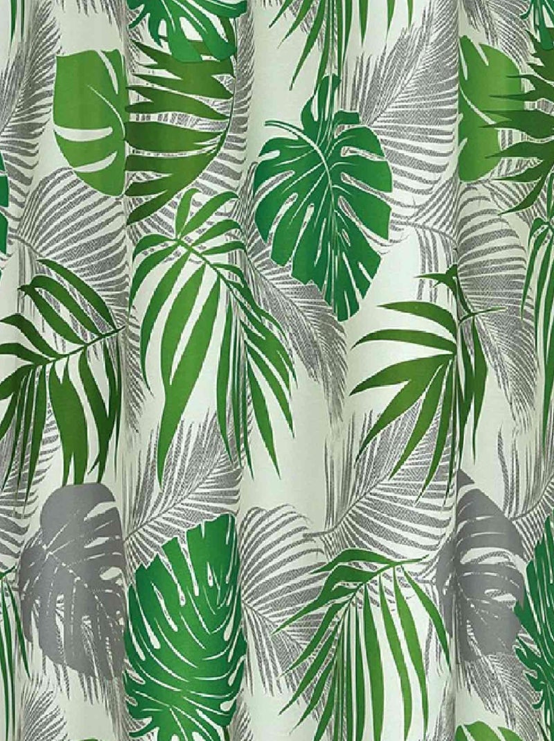 Rideau d'ameublement esprit tropical Vert - Kiabi