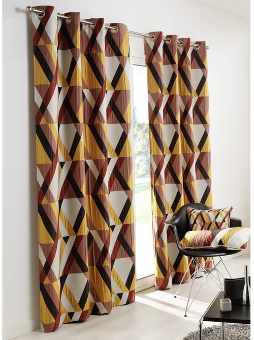 Rideau d'ameublement géométrique - Kiabi