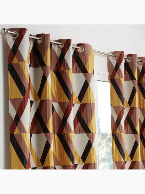 Rideau d'ameublement géométrique - Kiabi