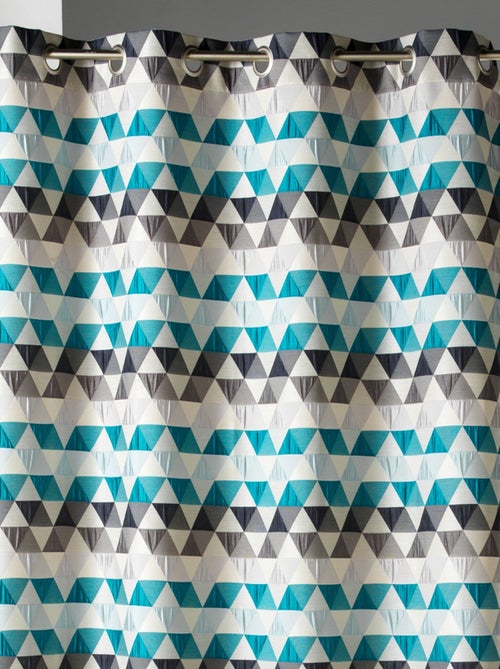 Rideau d'ameublement motifs triangles - Kiabi