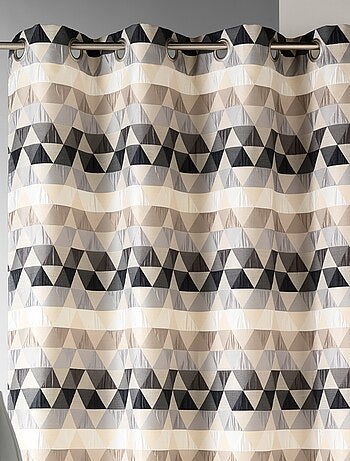 Rideau d'ameublement motifs triangles