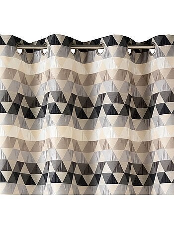 Rideau d'ameublement motifs triangles