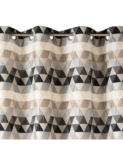 Rideau d'ameublement motifs triangles - Kiabi