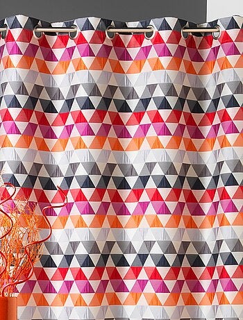 Rideau d'ameublement motifs triangles