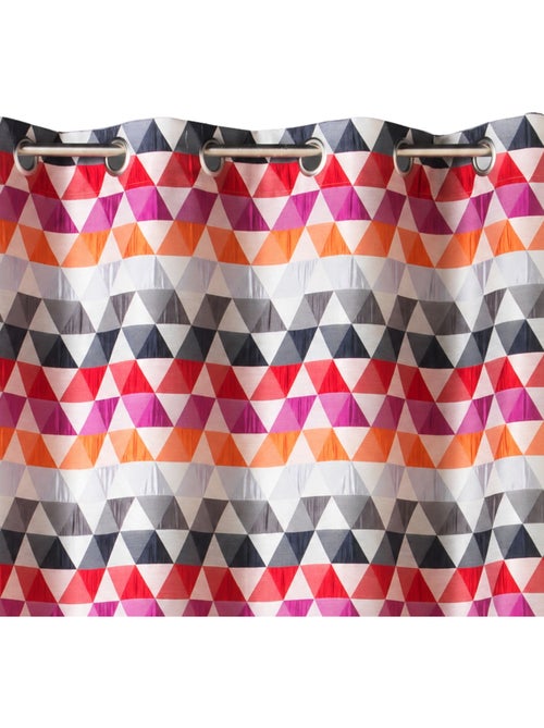 Rideau d'ameublement motifs triangles - Kiabi