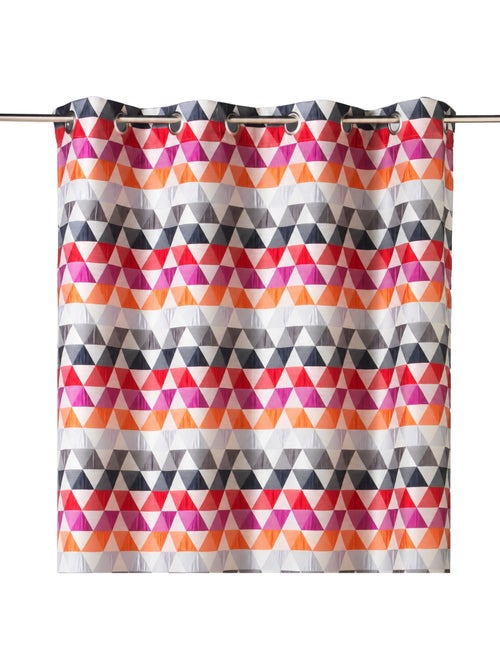 Rideau d'ameublement motifs triangles - Kiabi