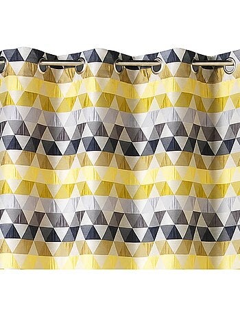Rideau d'ameublement motifs triangles