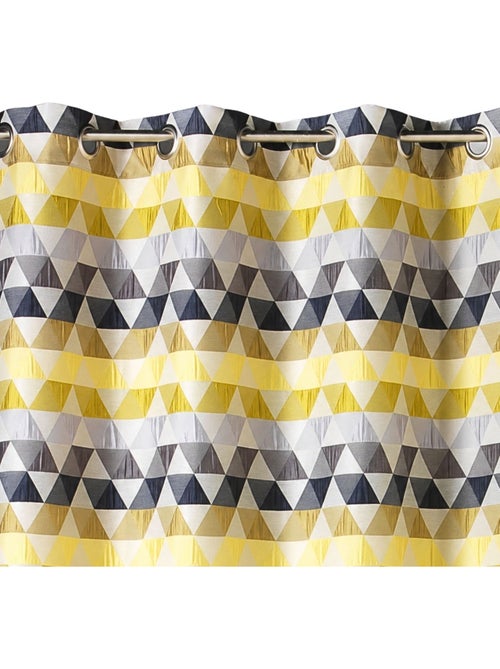 Rideau d'ameublement motifs triangles - Kiabi