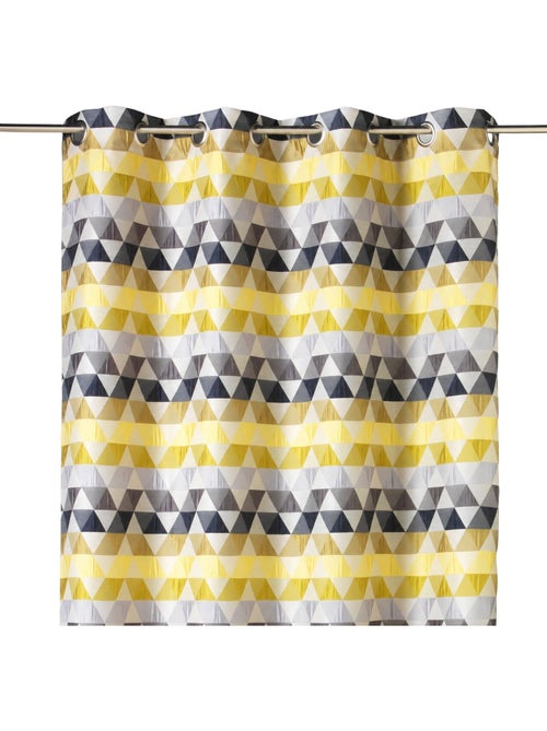 Rideau d'ameublement motifs triangles - Kiabi