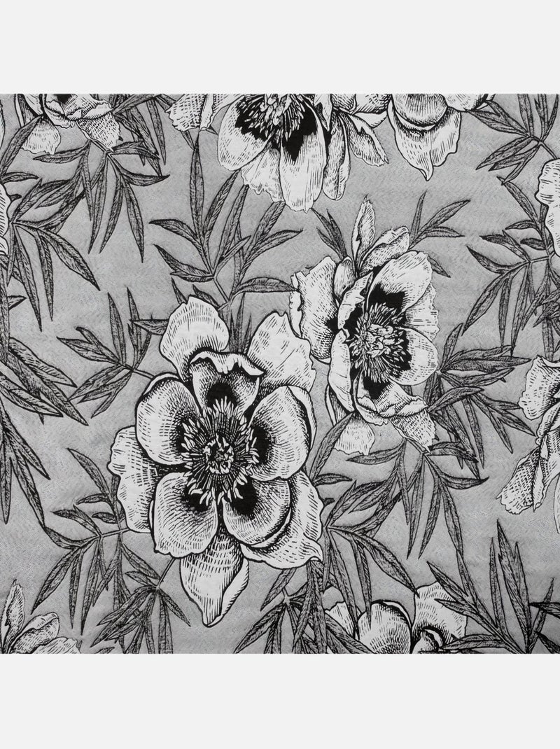 Rideau d'ameublement "Peonia" Gris - Kiabi